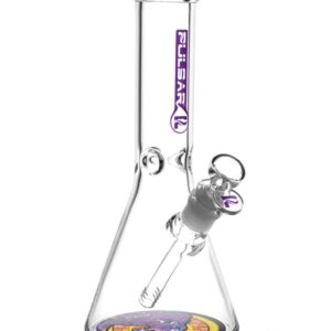 Pulsar 10" Psychedelic Jaguar Beaker Bong | Water Bongs For Sale