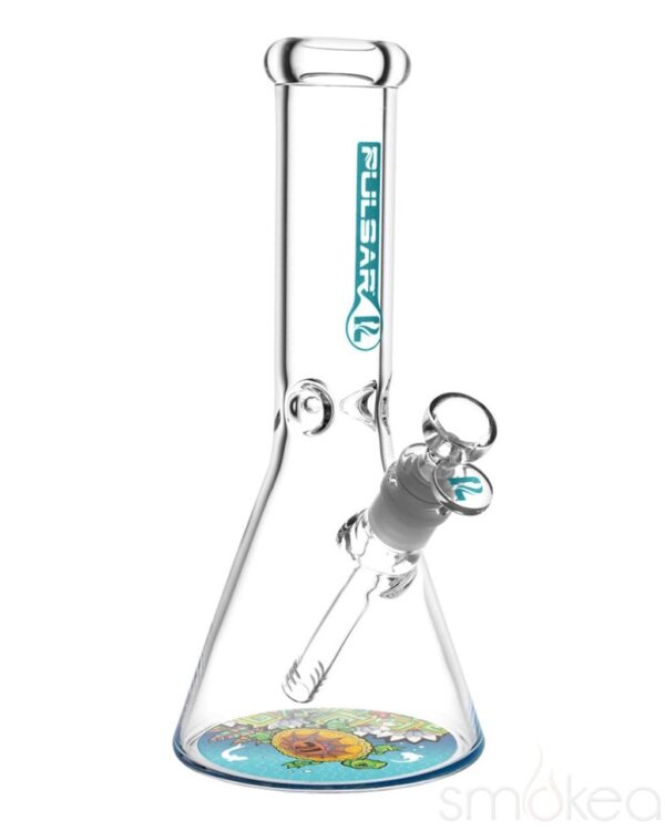 Pulsar 10" Psychedelic Turtle Beaker Bong | Bongs For Sell | Sale Bong