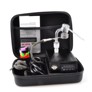 Quartz 14/18Mm Enail Set - Complete Kit With Portable Bag