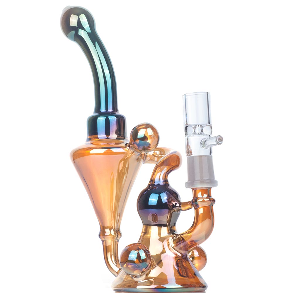 8" Gradient Heady Recycler Dab Rig | Wax Rigs For Sale | Free NZ Shipping