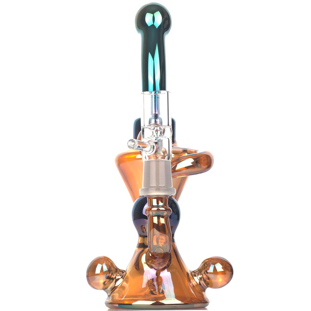 8" Gradient Heady Recycler Dab Rig | Wax Rigs For Sale | Free NZ Shipping