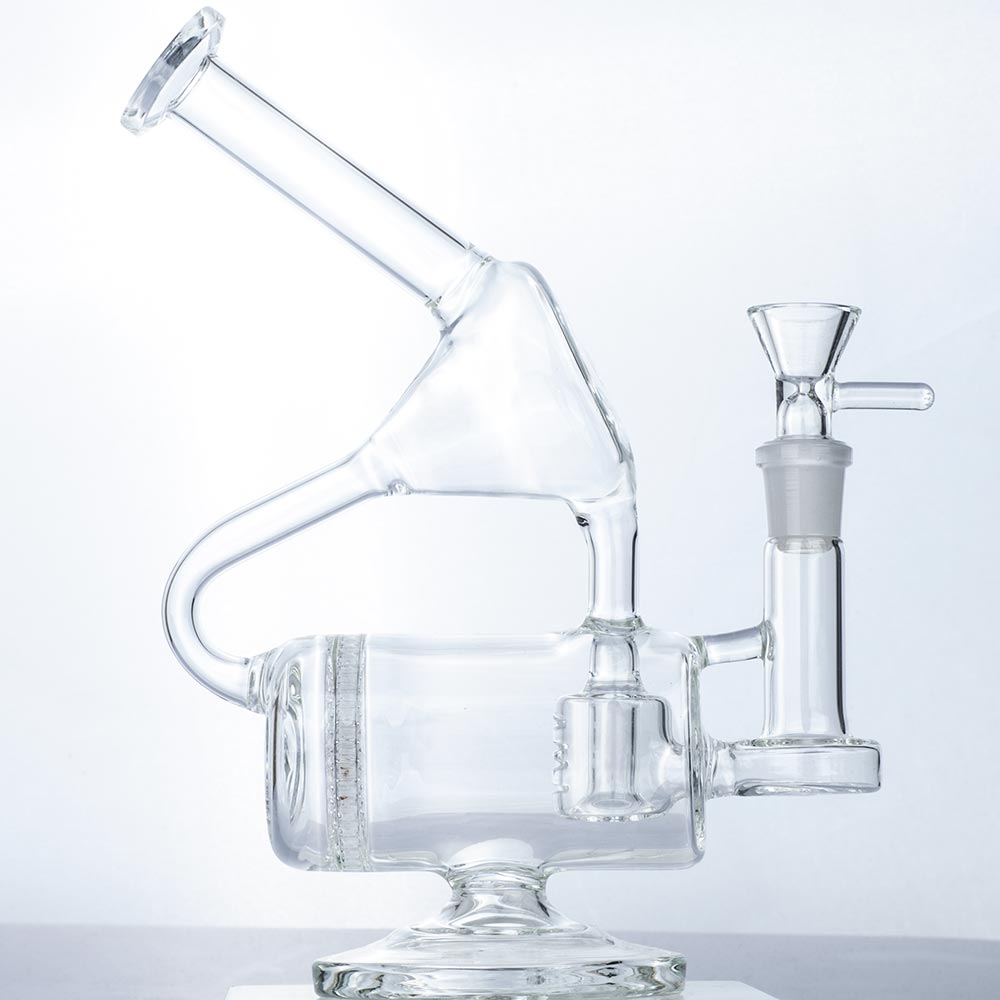 recycler_dab_rig_-_honeycomb_cage_percolator_wax_rigs_for_sale_-_puffing_bird_1_4aad7b33-12e8-40aa-bf47-189649e70384 9" Glass Multi Perc Dab Rig | Heady Wax Rigs For Sale | Free NZ Shipping