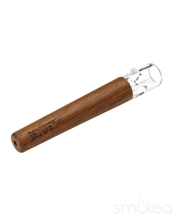 RYOT 12mm Large Wood One Hitter Bat w/ Glass Tip Pipe | Smoking Bowl