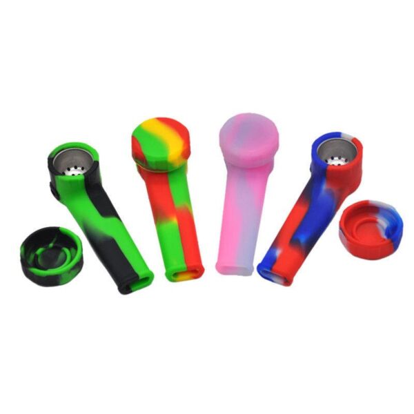 Silicone Hand Pipe With Lid | Portable Pipes For Sale | Free NZ Shipping