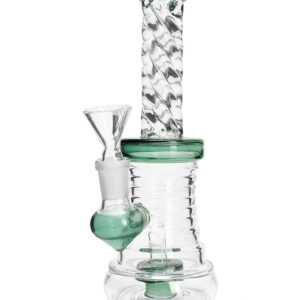 SMOKEA 8" Cut Glass Mini Bong | Glass Bongs | Water Pipes For Sale