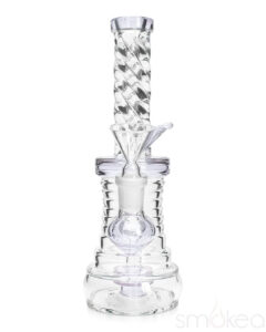 SMOKEA 8" Cut Glass Mini Bong | Glass Bongs | Water Pipes For Sale