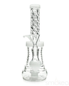 SMOKEA 8" Cut Glass Mini Bong | Glass Bongs | Water Pipes For Sale