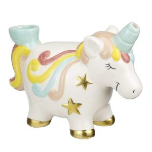 SMOKEA Ceramic Unicorn Pipe | Unqiue Glass Pipes | Marijuana Pipes