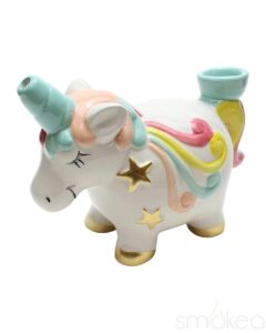 SMOKEA Ceramic Unicorn Pipe | Unqiue Glass Pipes | Marijuana Pipes