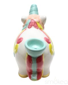 SMOKEA Ceramic Unicorn Pipe | Unqiue Glass Pipes | Marijuana Pipes