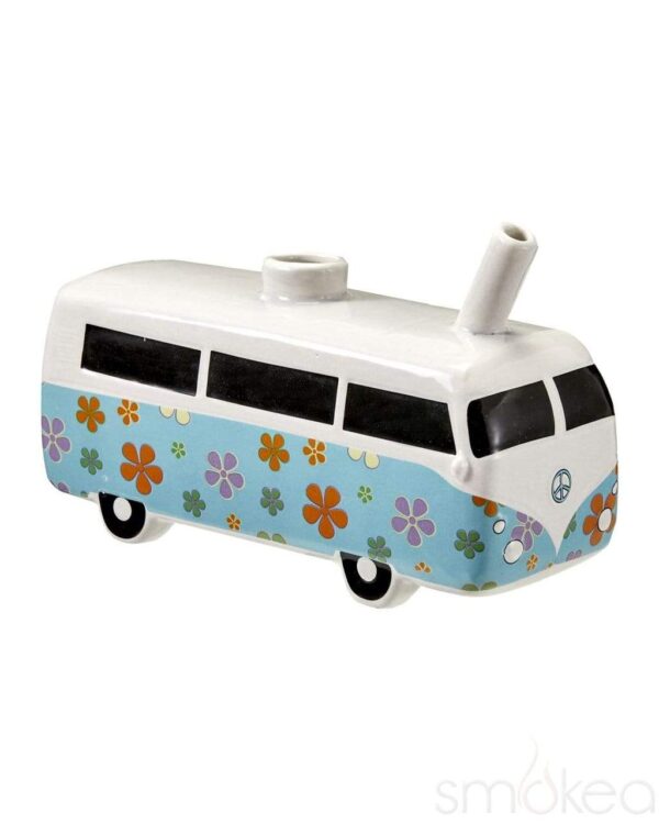SMOKEA Ceramic Vintage Bus Pipe | Unique Glass Pipes | Smoking Bowls