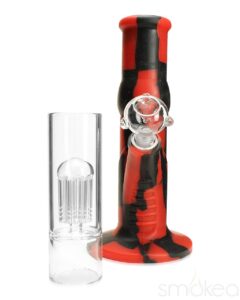 SMOKEA Silicone Bong w/ Glass Tree Perc | Glass Bongs For Sale | Bomgs