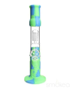 SMOKEA Silicone Bong w/ Glass Tree Perc | Glass Bongs For Sale | Bomgs
