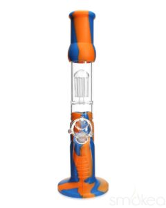 SMOKEA Silicone Bong w/ Glass Tree Perc | Glass Bongs For Sale | Bomgs