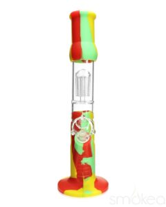 SMOKEA Silicone Bong w/ Glass Tree Perc | Glass Bongs For Sale | Bomgs