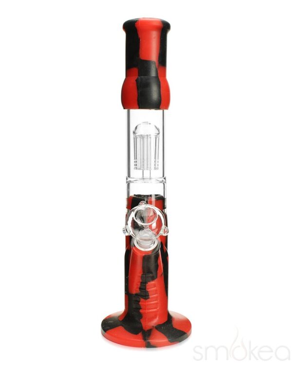 SMOKEA Silicone Bong w/ Glass Tree Perc | Glass Bongs For Sale | Bomgs