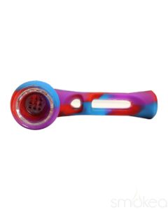 SMOKEA Silicone/Glass 2-in-1 Pipe & Chillum | Marijuana Pipe | Pipes