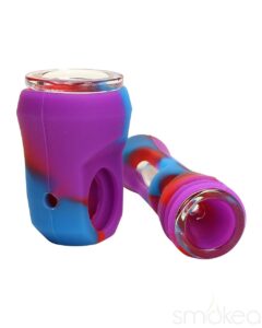 SMOKEA Silicone/Glass 2-in-1 Pipe & Chillum | Marijuana Pipe | Pipes
