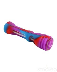 SMOKEA Silicone/Glass 2-in-1 Pipe & Chillum | Marijuana Pipe | Pipes