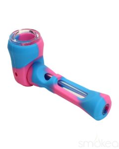 SMOKEA Silicone/Glass 2-in-1 Pipe & Chillum | Marijuana Pipe | Pipes