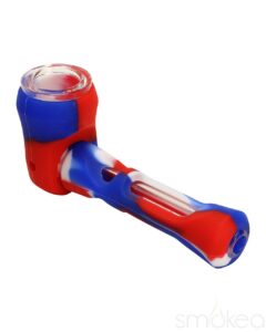 SMOKEA Silicone/Glass 2-in-1 Pipe & Chillum | Marijuana Pipe | Pipes