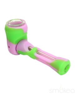 SMOKEA Silicone/Glass 2-in-1 Pipe & Chillum | Marijuana Pipe | Pipes