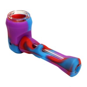 SMOKEA Silicone/Glass 2-in-1 Pipe & Chillum | Marijuana Pipe | Pipes