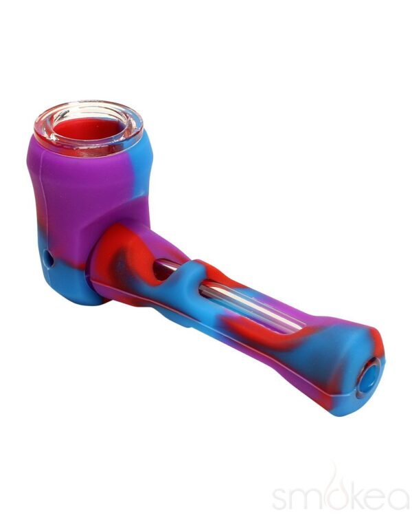 SMOKEA Silicone/Glass 2-in-1 Pipe & Chillum | Marijuana Pipe | Pipes