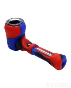 SMOKEA Silicone/Glass 2-in-1 Pipe & Chillum | Marijuana Pipe | Pipes