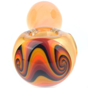 Mini Fumed Glass Swirl Spoon Pipe | Weed Bowl For Sale | Free NZ Shipping