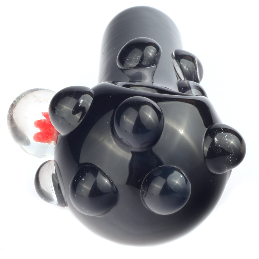 Black Glass Spoon Pipe Marble Grips | Pipes For Sale | Free NZ Shipping