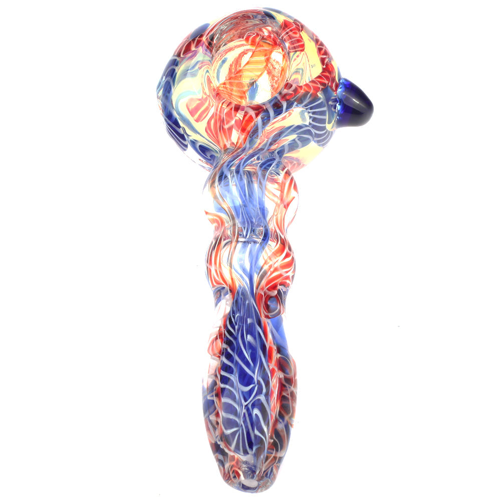 sp-11.5cm-048_4_4.5_Fumed_Glass_Milli_Spoon_Pipe_w_Mini_Maria_Rings_6ab3cea2-3063-4a9a-9f18-ee7d87794a99 4.5" Fumed Glass Spoon Pipe | Weed Bowls For Sale | Free NZ Shipping