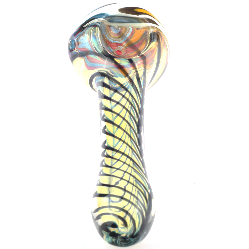 Fumed Glass Wig Wag Spoon Pipe | Weed Bowls For Sale | Free NZ Shipping!