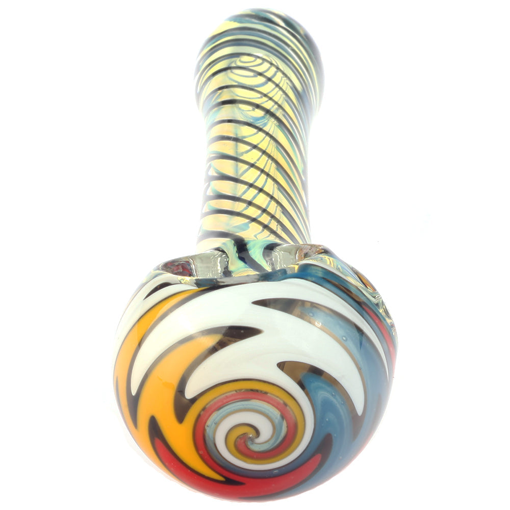 Fumed Glass Wig Wag Spoon Pipe | Weed Bowls For Sale | Free NZ Shipping!