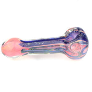 Fumed Purple Galaxy Glass Spoon Pipe | Weed Bowls | Free NZ Shipping