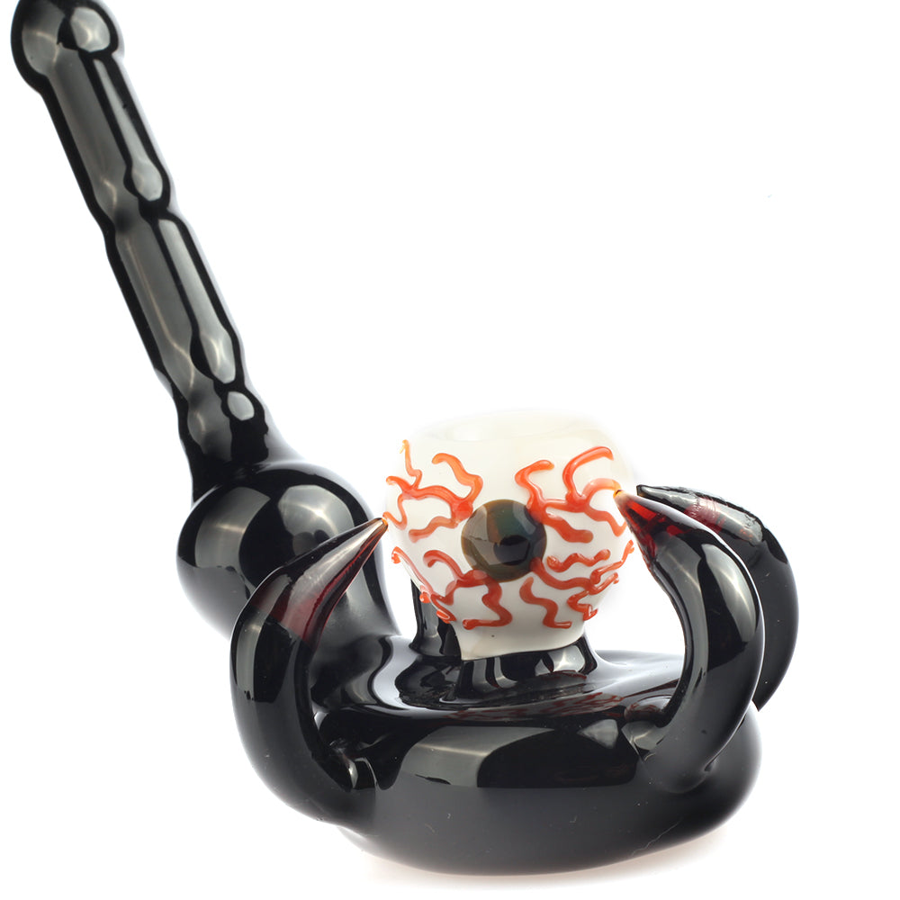 8.3" Eyeball Monster Hand Heady Glass Pipe For Sale | Free NZ Shipping