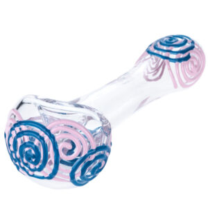 Spiral Glow In The Dark Glass Pipe | Pipes For Sale | Free NZ Shipping