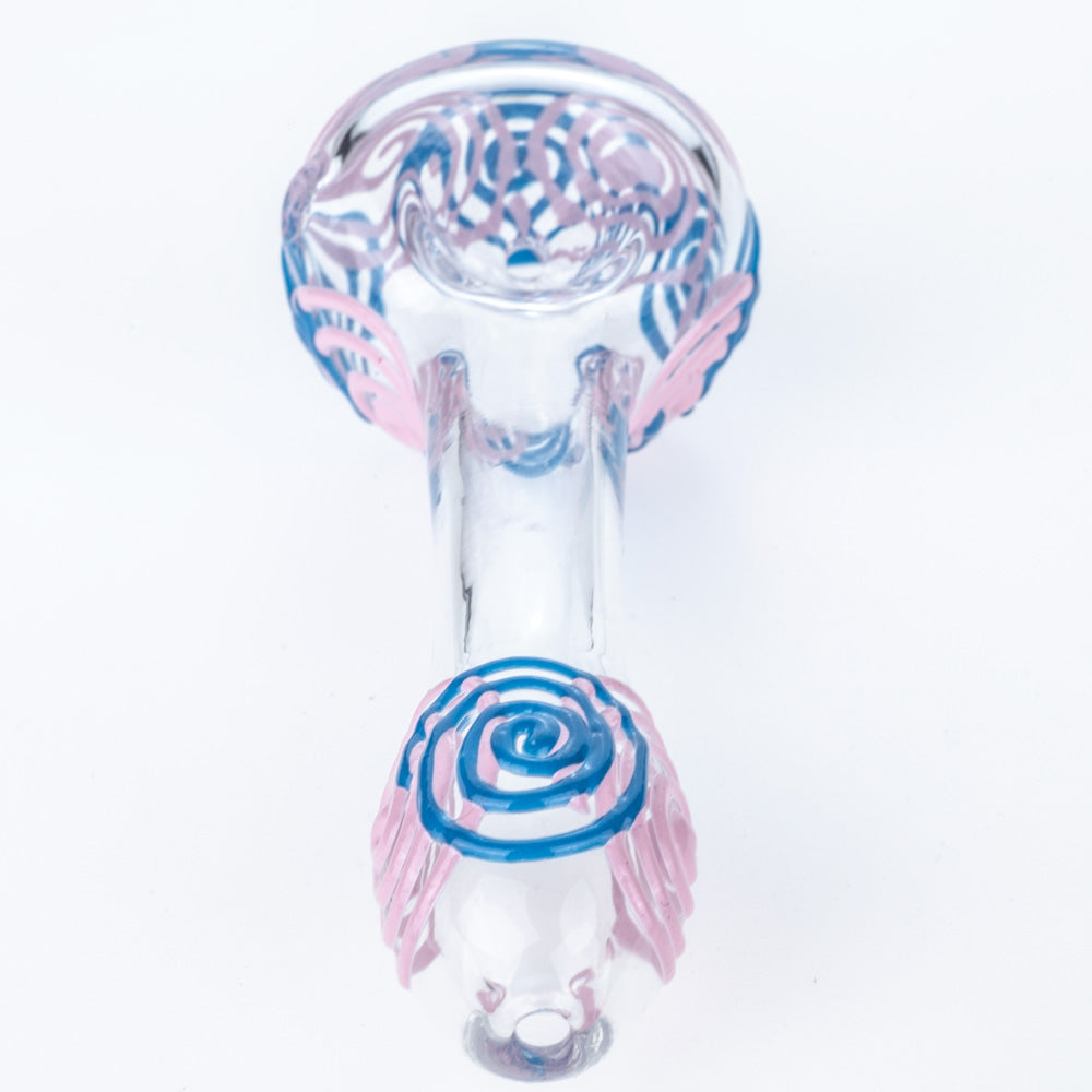 Spiral Glow In The Dark Glass Pipe | Pipes For Sale | Free NZ Shipping