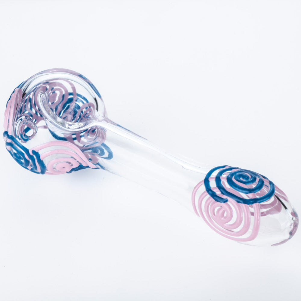 Spiral Glow In The Dark Glass Pipe | Pipes For Sale | Free NZ Shipping