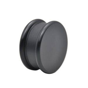 The Macaron 2 Layer Aluminium Novelty Herb Grinder 63Mm (4 Color) - Black