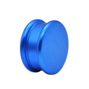 The Macaron 2 Layer Aluminium Novelty Herb Grinder 63Mm (4 Color) - Blue