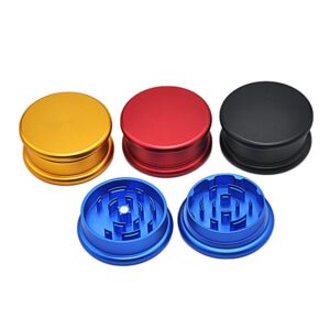 The Macaron 2 Layer Aluminium Novelty Herb Grinder 63Mm (4 Color)