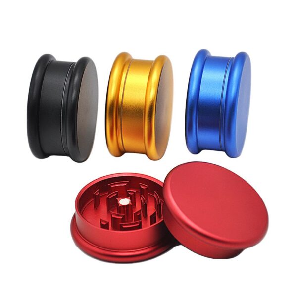 The Macaron 2 Layer Aluminium Novelty Herb Grinder 63Mm (4 Color)