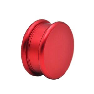 The Macaron 2 Layer Aluminium Novelty Herb Grinder 63Mm (4 Color) - Red