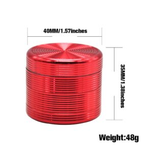 Threaded Heavy Duty Aluminium 40Mm 4 Layer Grinder ( 4 Colors )