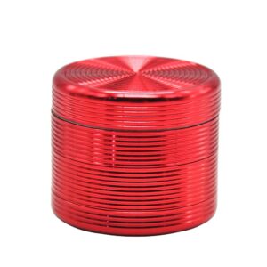 Threaded Heavy Duty Aluminium 40Mm 4 Layer Grinder ( 4 Colors ) - Red