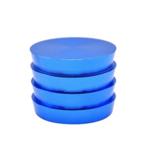 Tower Of Power Novelty Herb Grinder Aluminium 4 Layer 50Mm (3 Color) - Blue