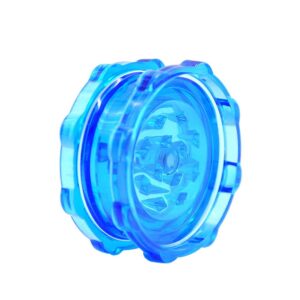 Transparent Plastic Novelty Herb Grinder 2 Layer 50Mm (3 Color) - Blue