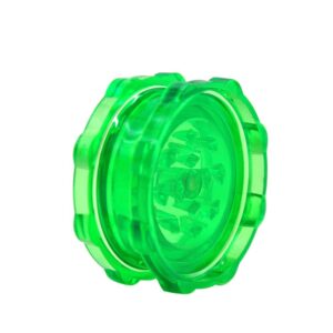 Transparent Plastic Novelty Herb Grinder 2 Layer 50Mm (3 Color) - Green