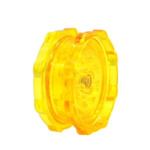 Transparent Plastic Novelty Herb Grinder 2 Layer 50Mm (3 Color) - Yellow